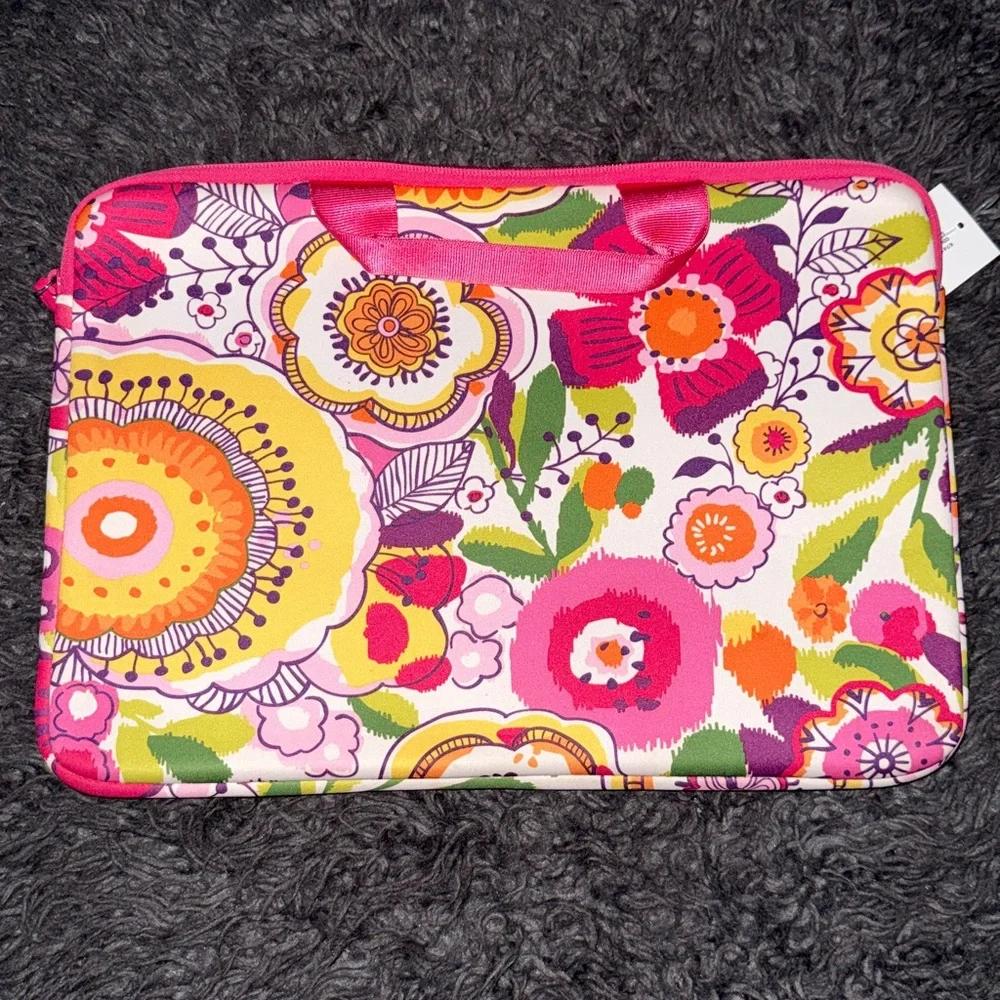 Vera Bradley Colorful Floral Laptop Sleeve